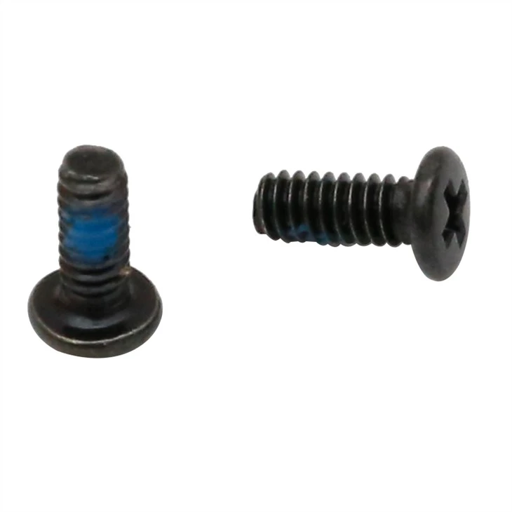 Small black countersunk head screw
