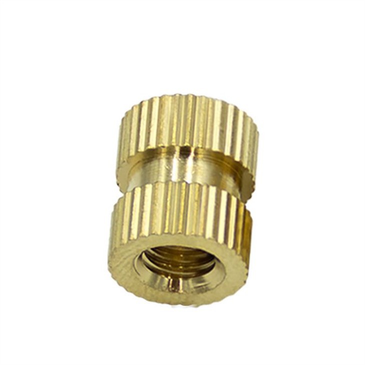 M 2-5 Precision Knurled Brass Insert Nut
